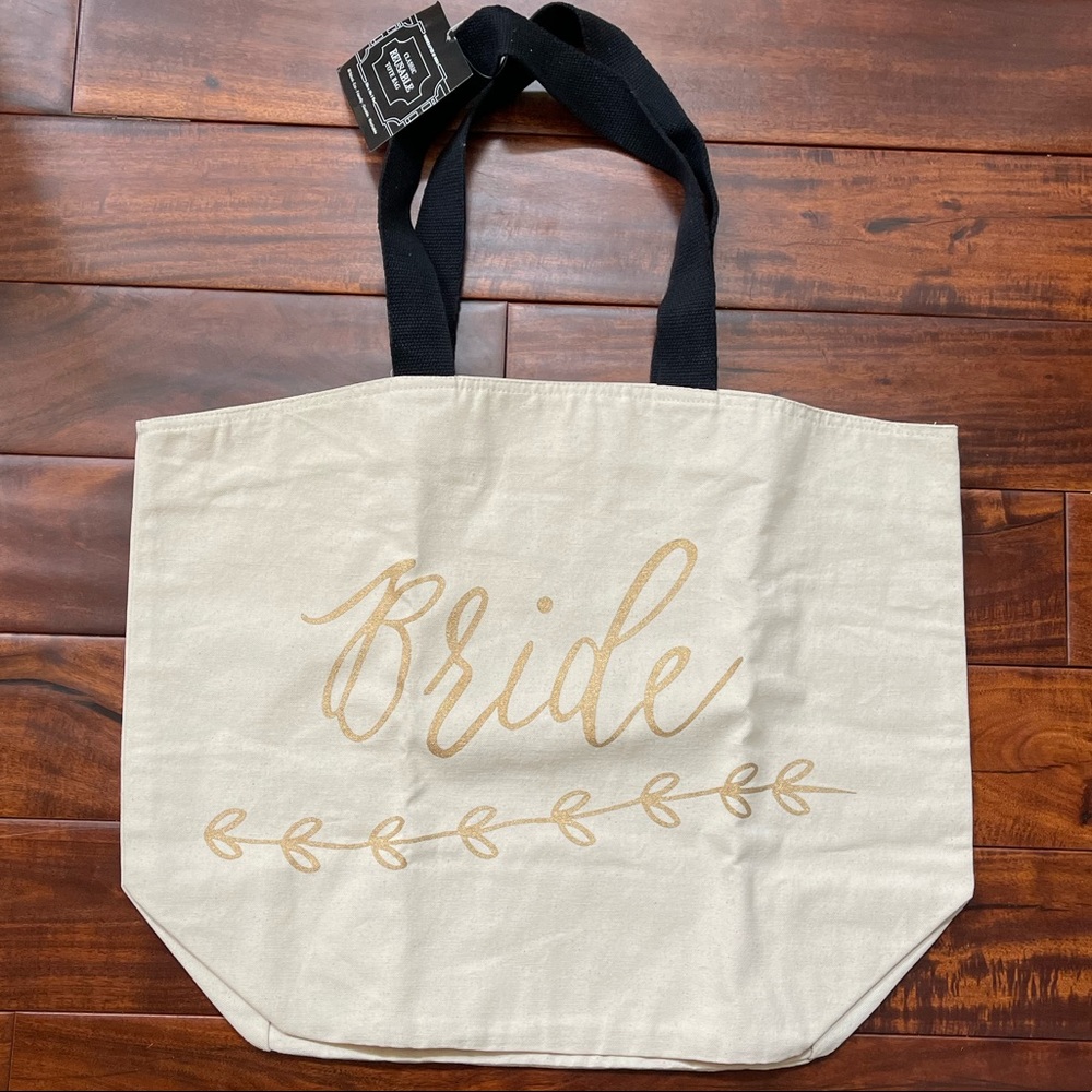 Bride Reusable Classic Canvas Tote NWT